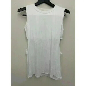 Articles of Society Tank Top White Viscose Size M Sports Athletic Outdoors NWT